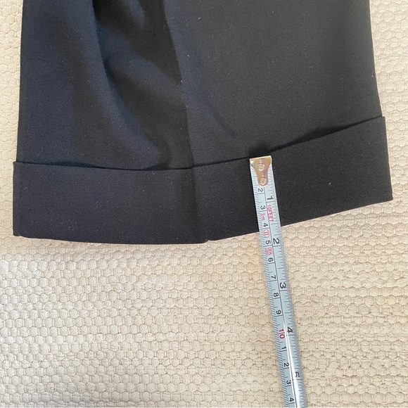 Odds N Evens Black Flat Front Knee Length Cuff Short Pants Size 3 - Picture 6 of 9